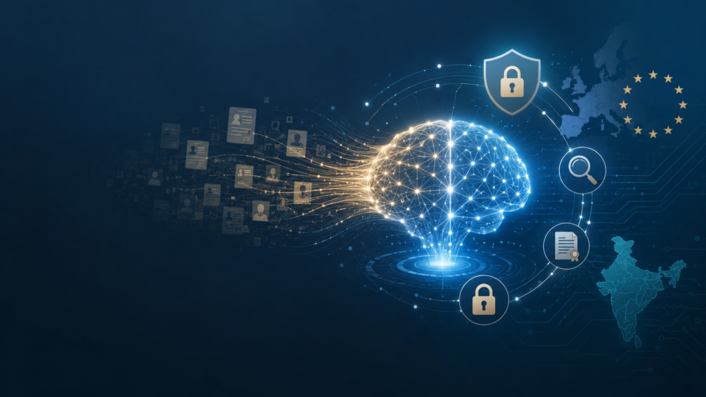 AI model trained on personal data with privacy, DPDP and GDPR compliance controls